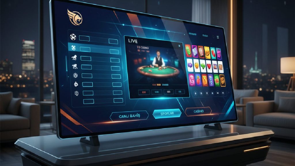 Hovarda Bet platformunun ana sayfası, canlı bahis ve casino oyunları ekranları ile modern arayüz.